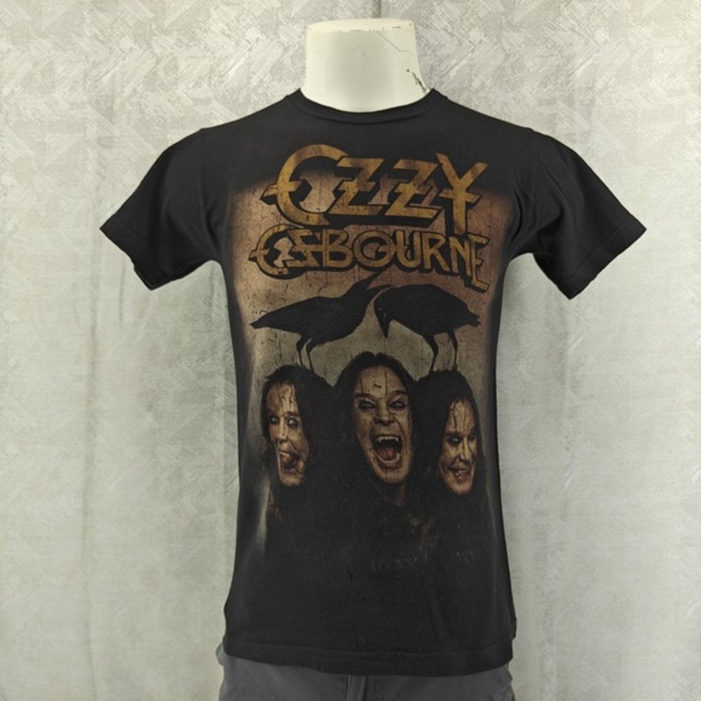 Tultex Ozzy Osbourne Band‎ Tee Mens Small Black Raven Graphic Rock Metal T-Shirt